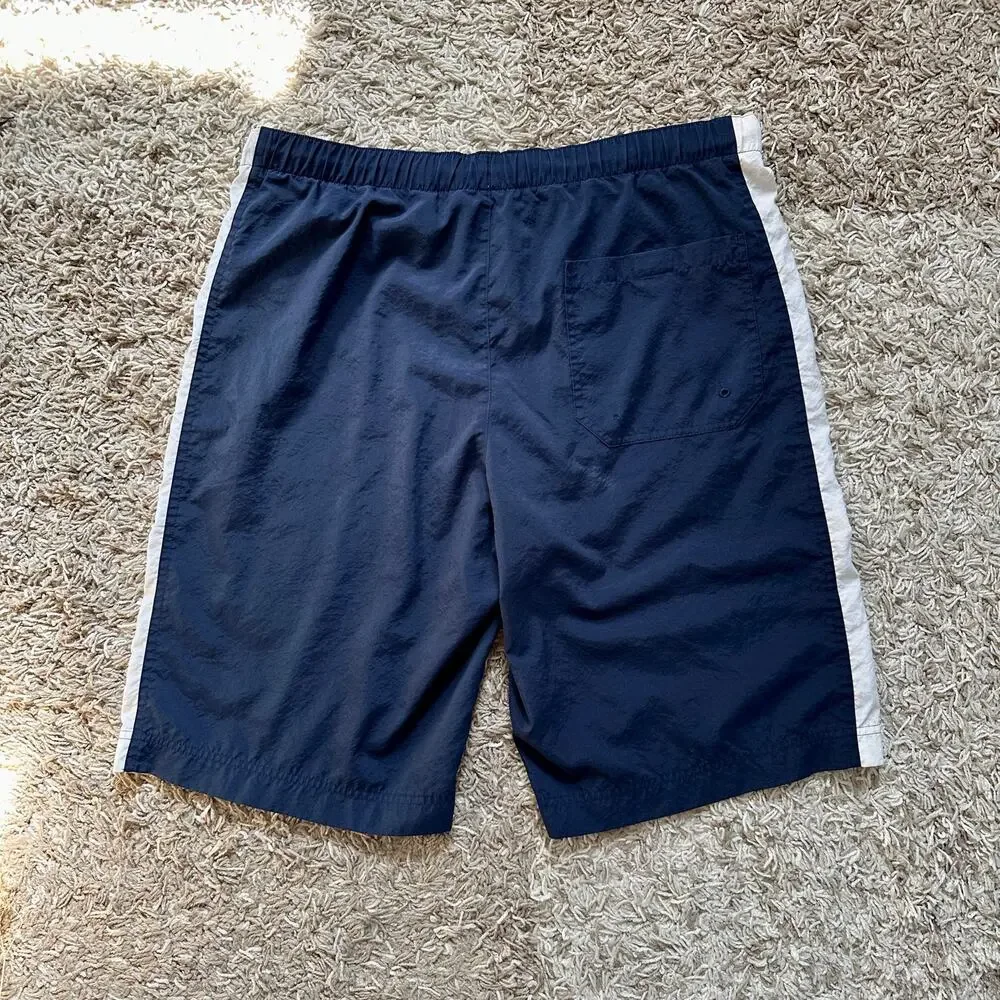 Vintage 90s Navy Nike Trunk Shorts Swim Mens Size M